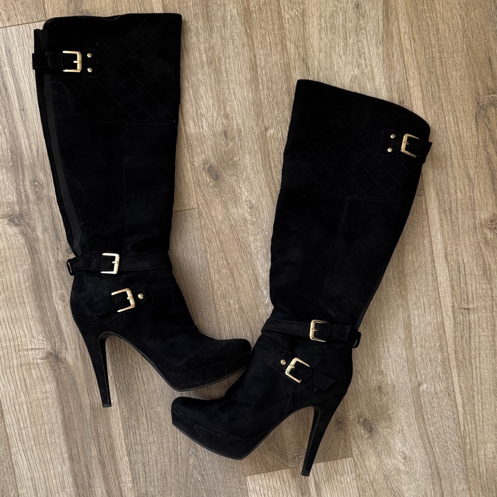 G by GUESS Elegant Black Knee-High Women's Boots Size 9